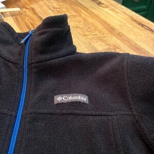 Columbia Black Jacket with Blue Details